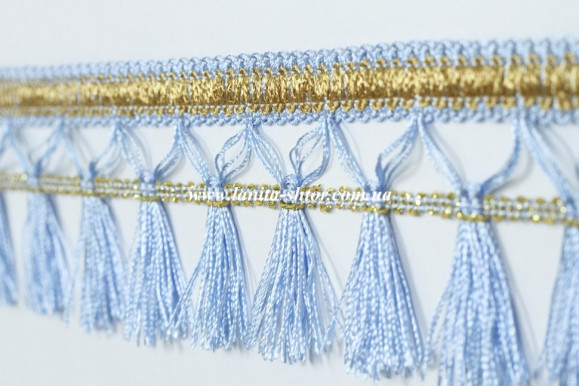 Бахрома для штор BL блакитна