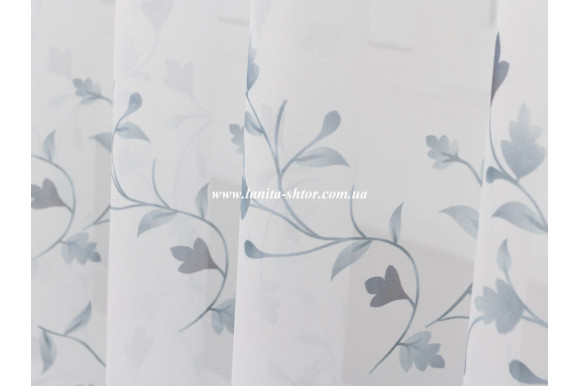 Готовий тюль креп-шифон Venza GP-6076 2,51м/5,0м