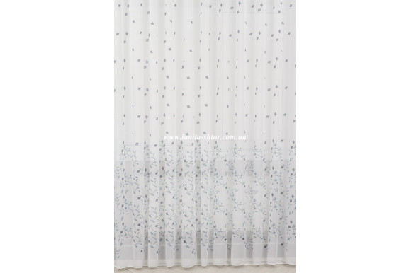 Готовий тюль креп-шифон Venza GP-6076 2,51м/5,0м