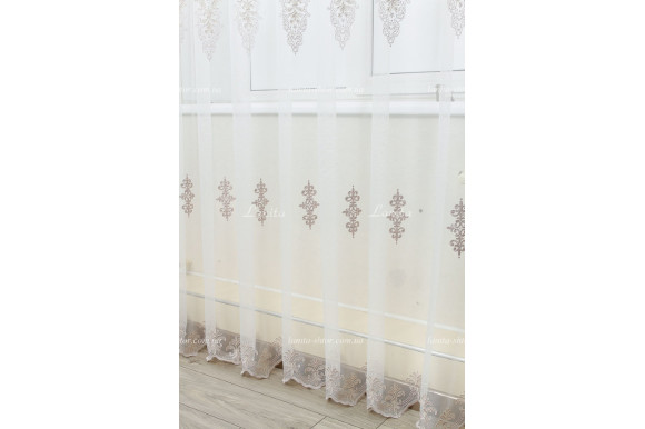 Готовый тюль фатин Agila розовый 2,50м/4,0м