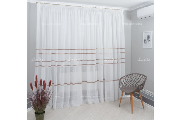 Тюль лен сетка Lanvin TLS-1405