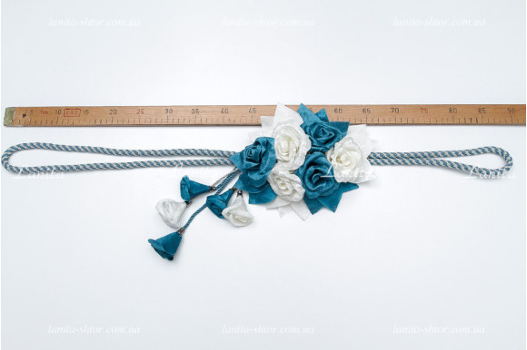 Подхват для штор Buket 6396 молочно-бирюзовый