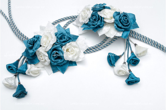 Подхват для штор Buket 6396 молочно-бирюзовый