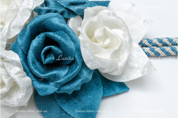 Подхват для штор Buket 6396 молочно-бирюзовый