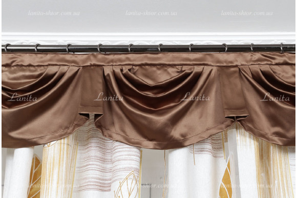 Ламбрекен атлас коричневий