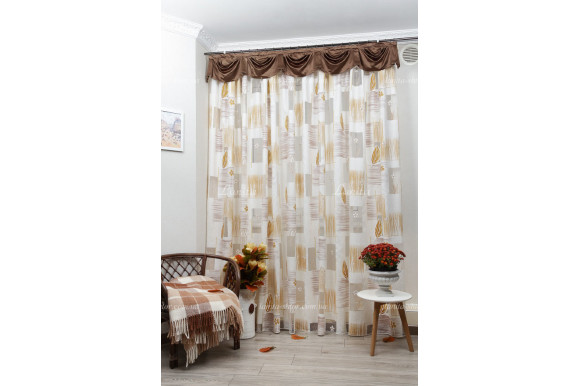 Ламбрекен атлас коричневий