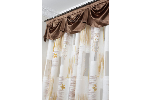 Ламбрекен атлас коричневий