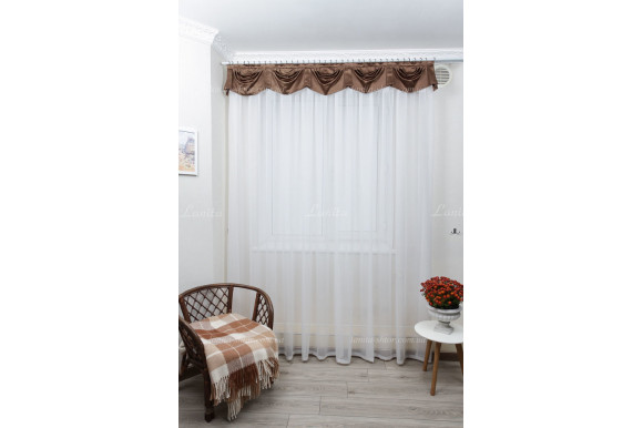 Ламбрекен атлас коричневий