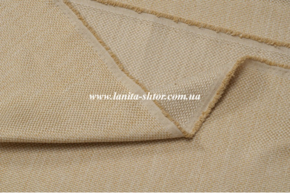 Штора Лен бежевая Mussa BS3189