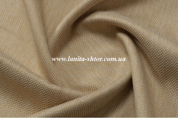 Штора Лен бежевая Mussa BS3189