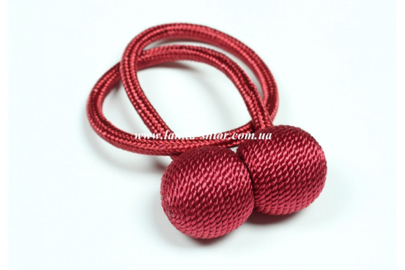 Магнит для штор Сфера 6294 бордовый