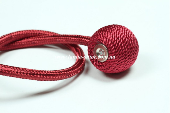 Магнит для штор Сфера 6294 бордовый