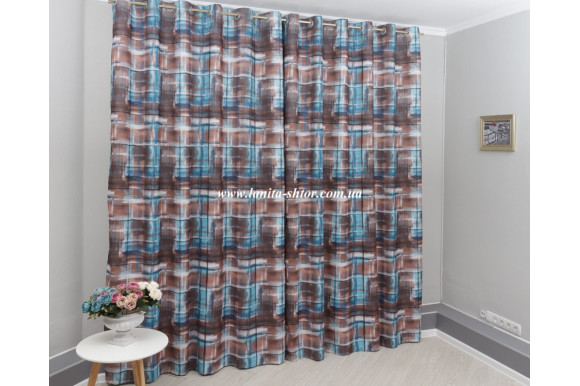 Готові штори мікровелюр Venza GP-6075 2,51м/2*2м