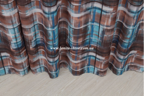 Готові штори мікровелюр Venza GP-6075 2,51м/2*2м