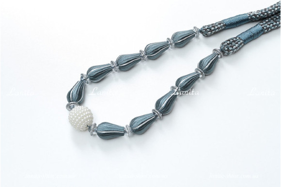 Підхват для штор з намистинами PGB-6779 сизий