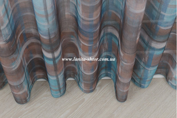 Готовий тюль льон Venza GP-6074 2,51м/5,0м