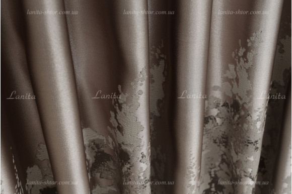 Готові штори сатин-жаккард Valmona GS-7689 2,45/2*2,0м