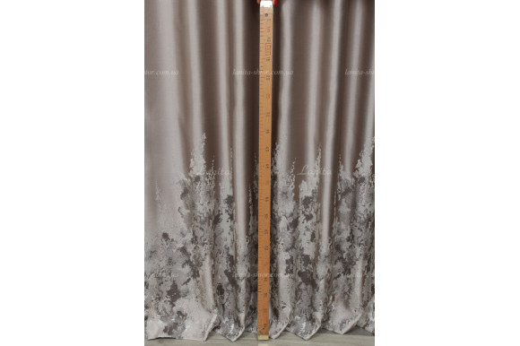 Готові штори сатин-жаккард Valmona GS-7689 2,45/2*2,0м