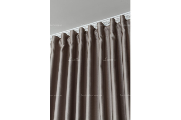 Готові штори сатин-жаккард Valmona GS-7689 2,45/2*2,0м