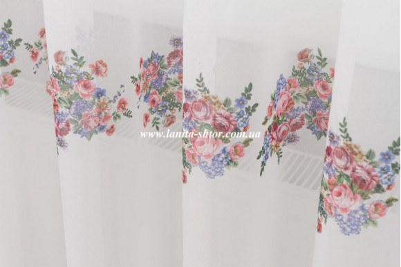 Готовий тюль креп-шифон TCK-1305 2,51м/5,0м