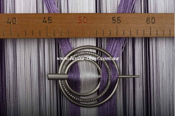 Подхват-заколка Круг никель сатин