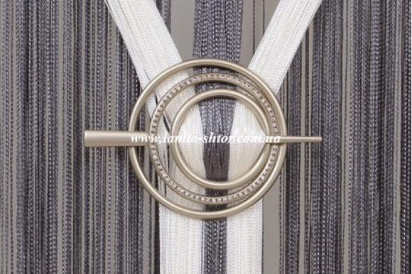 Подхват-заколка Круг никель сатин