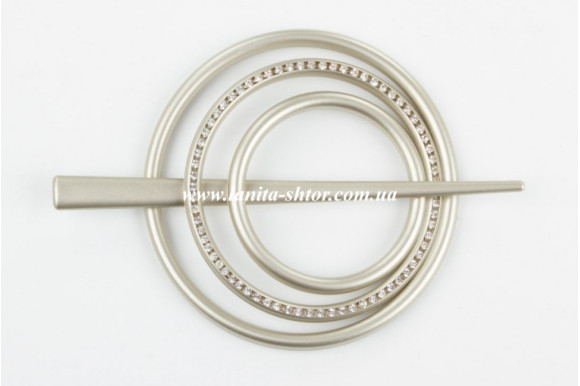 Подхват-заколка Круг никель сатин