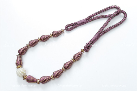 Підхват для штор з намистинами PGB-6782 сливовий