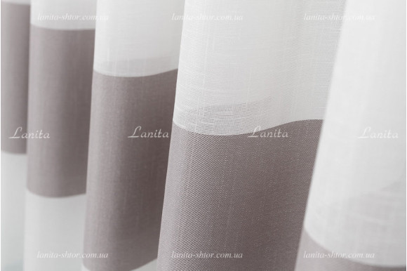 Тюль лен в полоску Benton TLP-1924 Тюль лен в полоску Benton TLP-1924