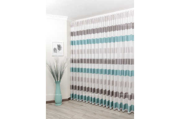 Тюль лен в полоску Benton TLP-1924 Тюль лен в полоску Benton TLP-1924