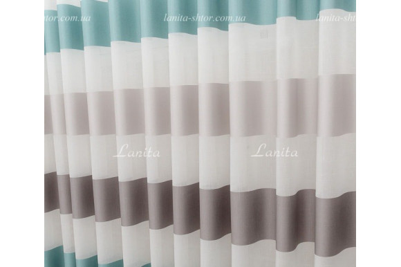 Тюль лен в полоску Benton TLP-1924 Тюль лен в полоску Benton TLP-1924