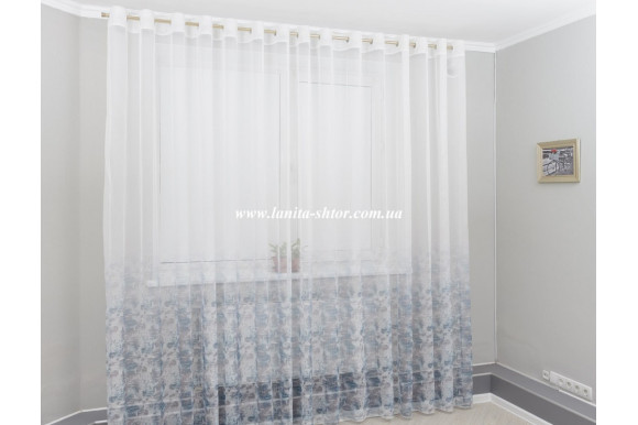 Готовий тюль льон Venza GP-6072 2,51м/5,0м