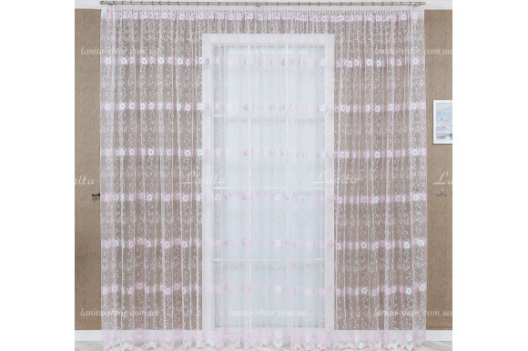 Готовый тюль фатин Dana GT-2116 2,50м/5,70м