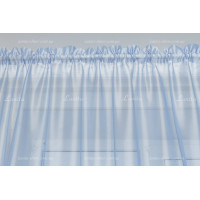 Готовий тюль муар блакитний 2,85м/2,35м
