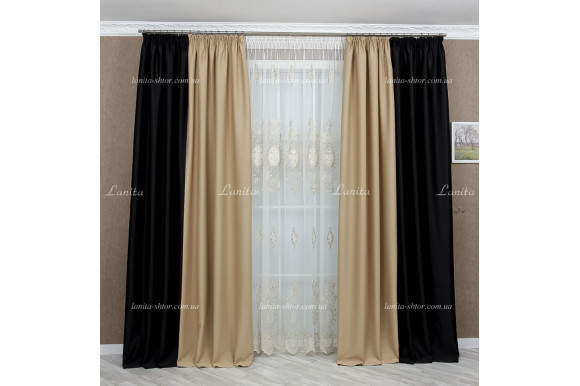 Штора Blackaut Soft FT-34 світло-коричневий відріз 3,05 метри Штора Blackaut Soft FT-34 світло-коричневий відріз 3,05 метри