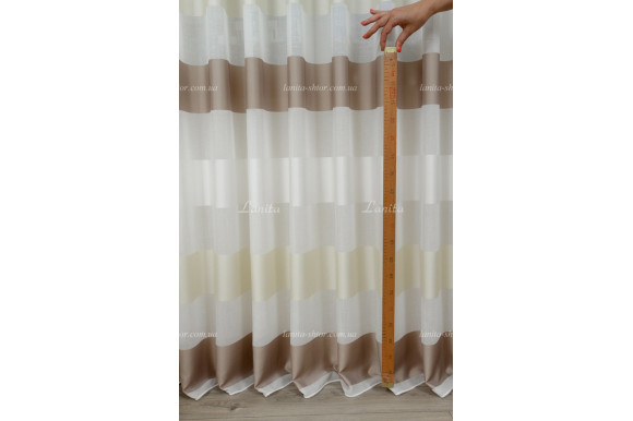 Тюль лен в полоску Benton TLP-7994 Тюль лен в полоску Benton TLP-7994