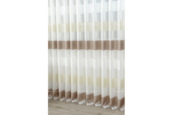 Тюль лен в полоску Benton TLP-7994 Тюль лен в полоску Benton TLP-7994
