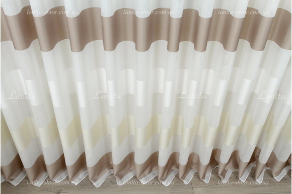 Тюль лен в полоску Benton TLP-7994