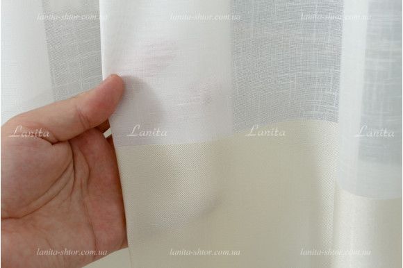 Тюль лен в полоску Benton TLP-7994 Тюль лен в полоску Benton TLP-7994