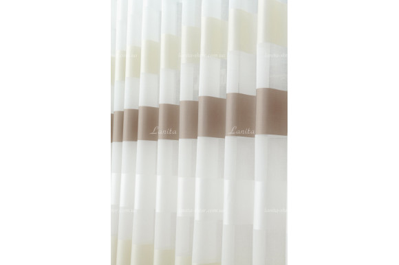 Тюль лен в полоску Benton TLP-7994 Тюль лен в полоску Benton TLP-7994