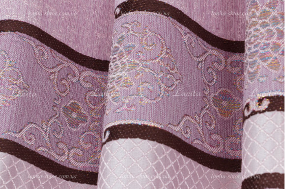 Готовые шторы с купоном Dali розовые 2,5м/2*2,0м