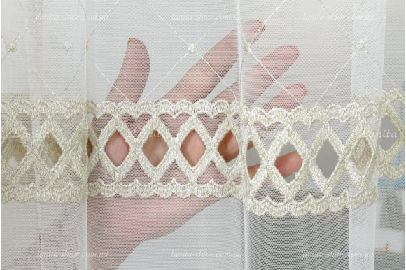 Тюль грек фатин с люрексом Rubelli TFV-7995