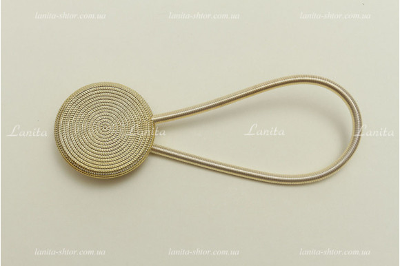 Магніт для штор Коло світле золото