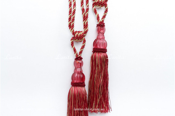 Кисти для штор KGS-6954 бордовые