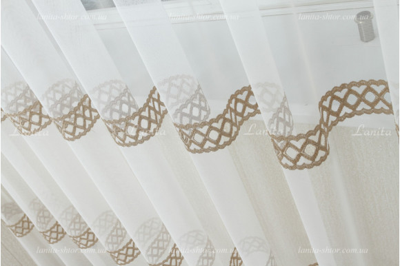 Готовий тюль фатин Rubelli GT-7999 2,50м/5,0м