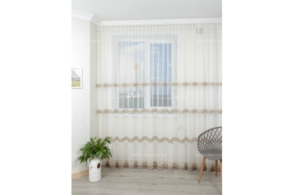 Готовий тюль фатин Rubelli GT-7999 2,50м/5,0м